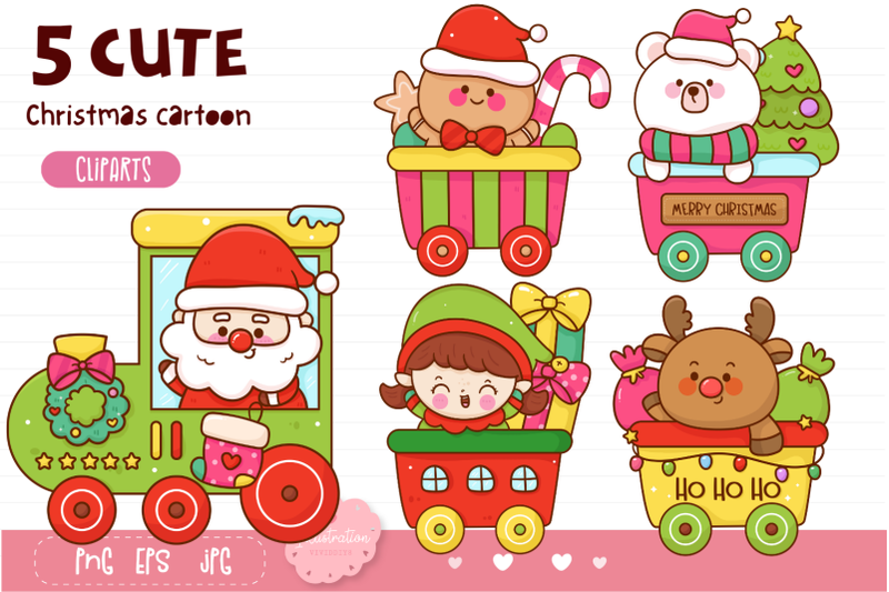 christmas-train-kawaii-clipart-christmas-sublimation-santa