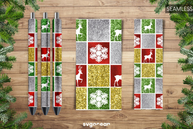 christmas-glitter-pen-wraps-bundle-png-sublimation