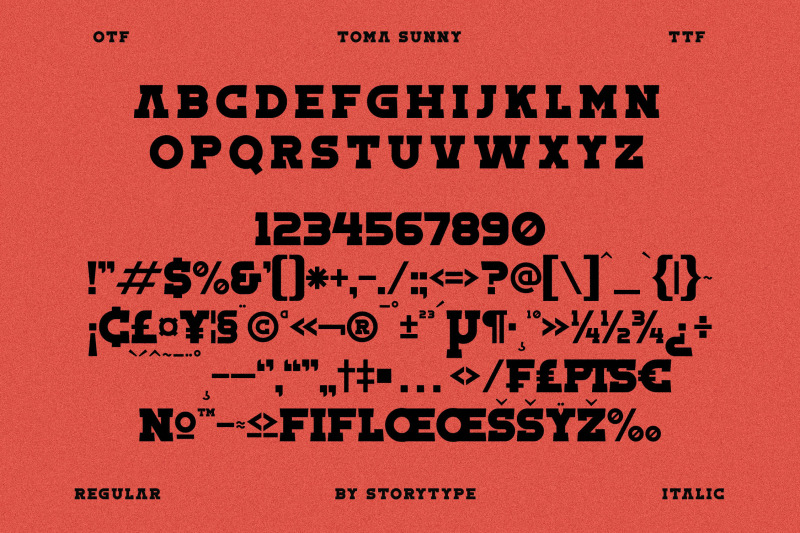 toma-sunny-typeface