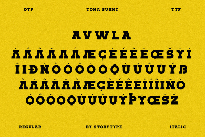 toma-sunny-typeface