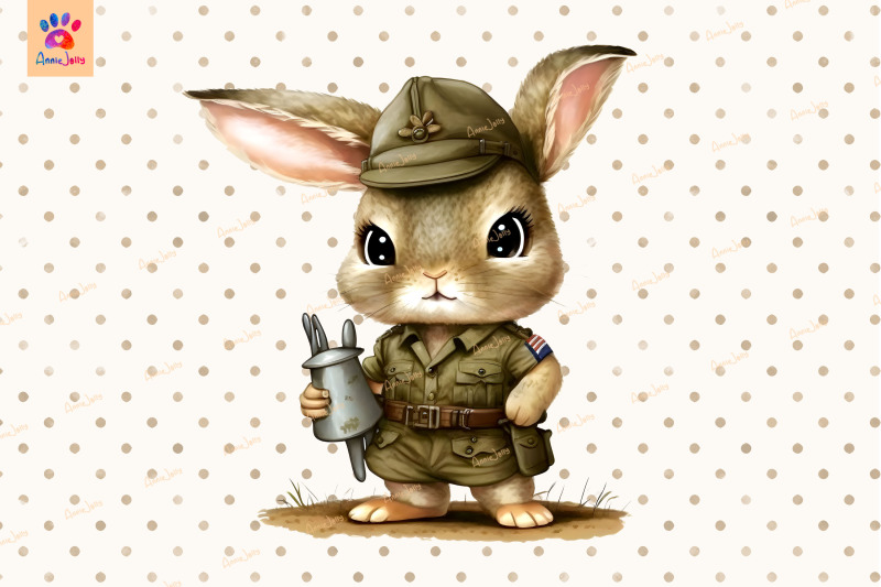 military-bunny-cute-animal-lover