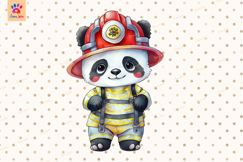 firefighter-panda-clipart-animal-lover