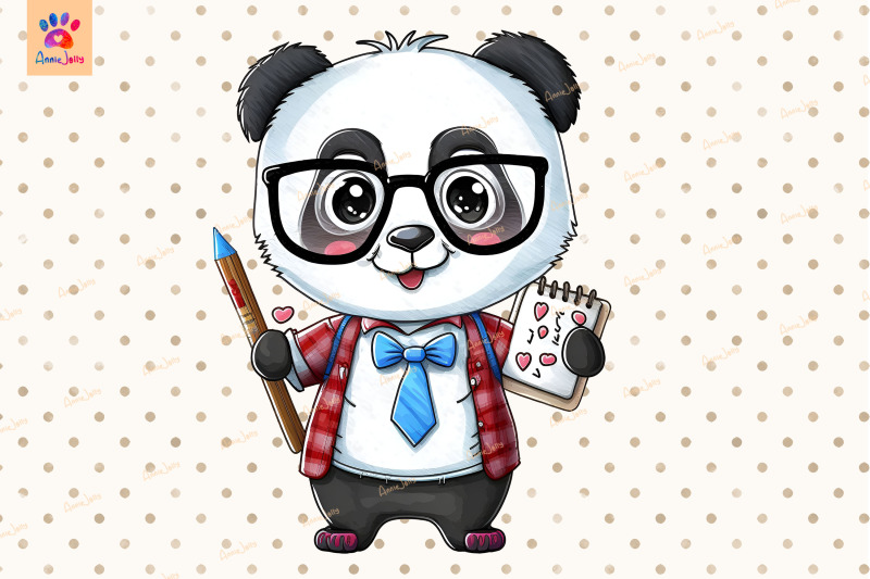 student-panda-clipart-animal-lover