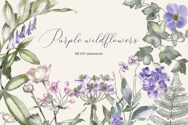 watercolor-wildflower-clipart-collection