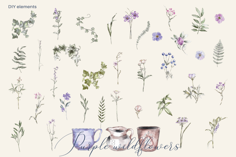 watercolor-wildflower-clipart-collection