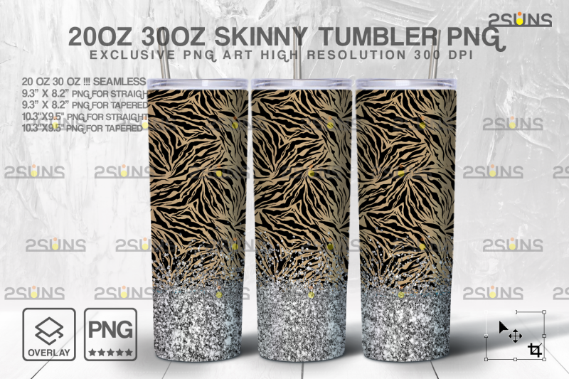 20oz-glitter-silver-leopard-skinny-tumbler-seamless-digital-design