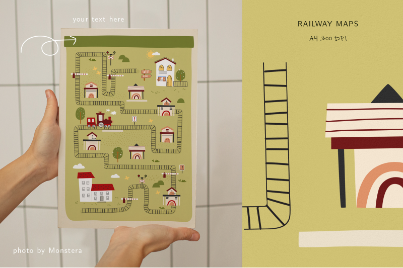 kids-railway-cartoon-train-railway-track-patterns-cliparts