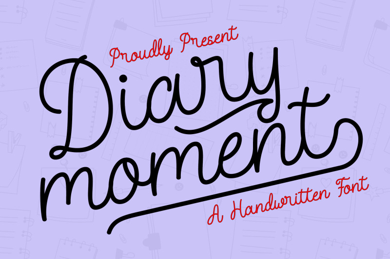 diary-moment-font