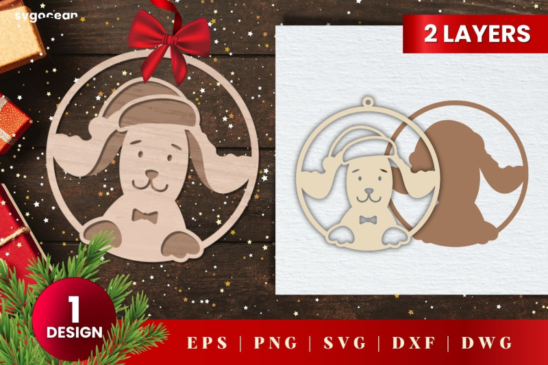 laser-cut-dog-christmas-ornament-svg-3d-layered-glowforge