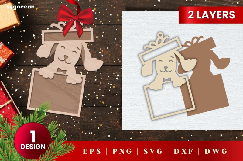 laser-cut-dog-christmas-ornament-svg-3d-layered-glowforge