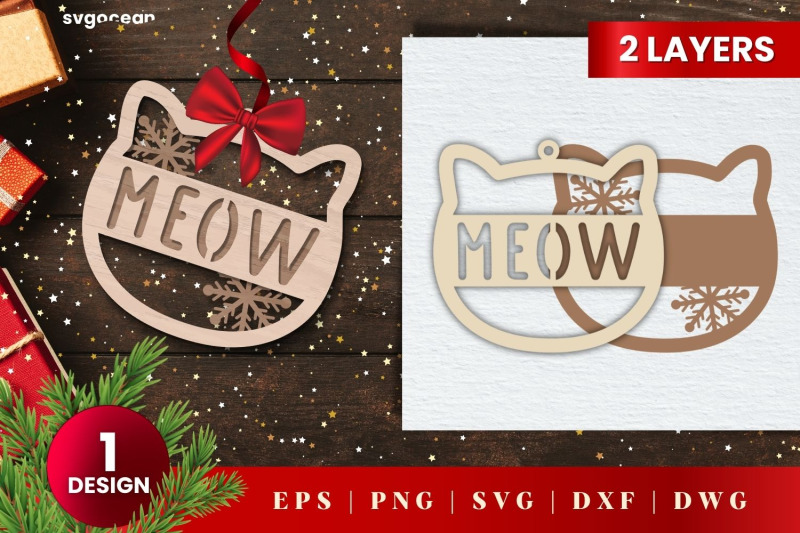 laser-cut-cat-christmas-ornament-svg-3d-layered-glowforge