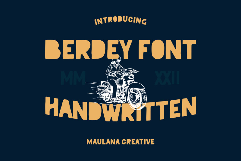 berdey-handwritten-display-font