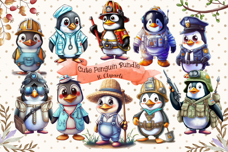 cute-penguin-cliparts-bundle