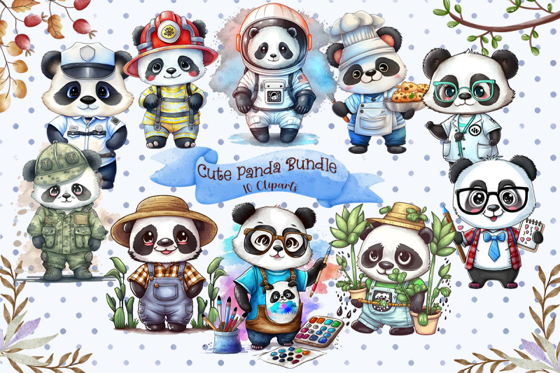 beautiful-panda-cliparts-bundle