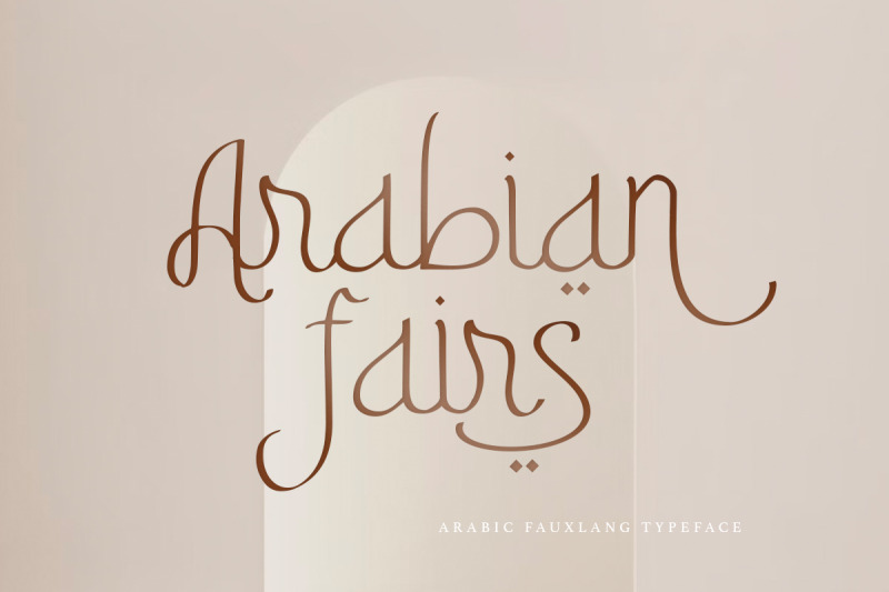 arabian-fairs-fauxlang-arabic-font