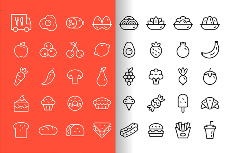 food-icons-set