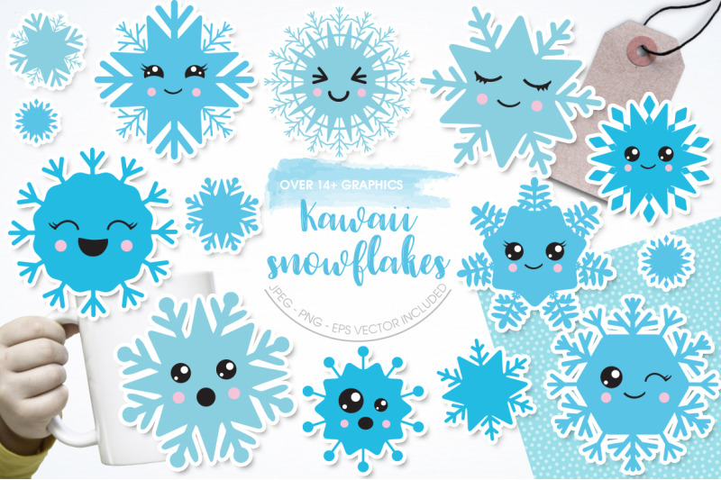 kawaii-snowflakes