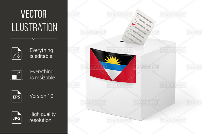 ballot-box-with-voting-paper-antigua-and-barbuda