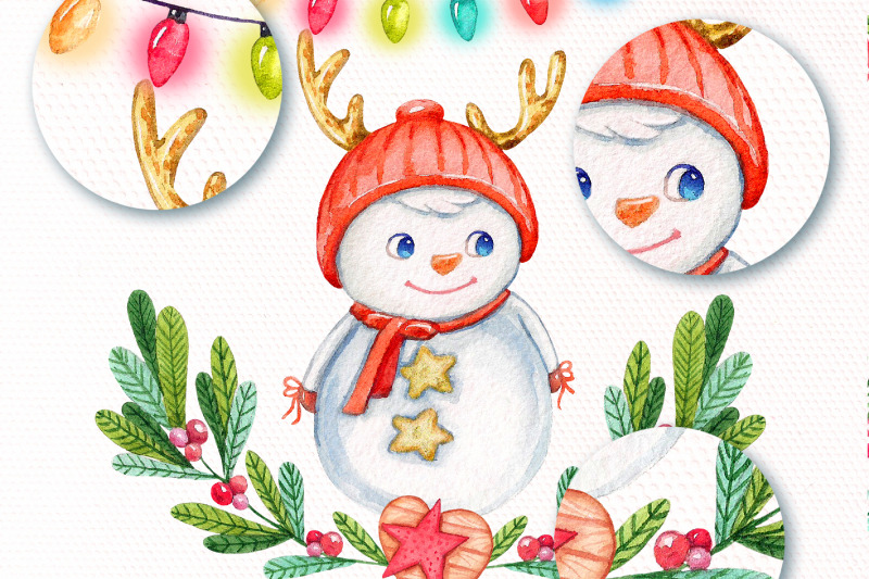 christmas-snowman-watercolor-clipart-winter-holiday-png