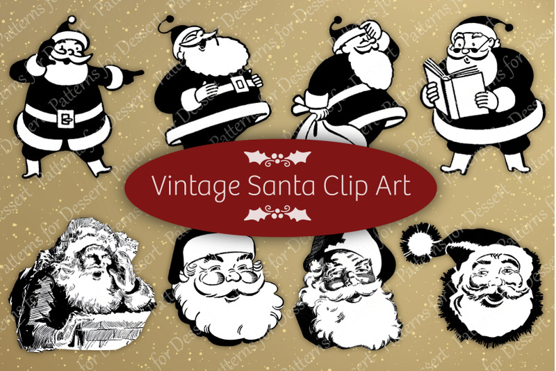 vintage-black-amp-white-santa-clipart