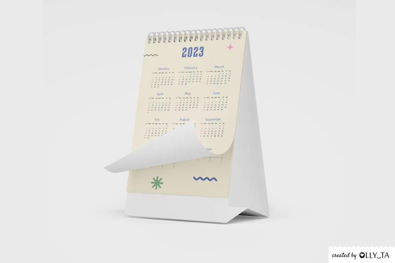 printable-calendar-2023-year-in-retro-style-pdf