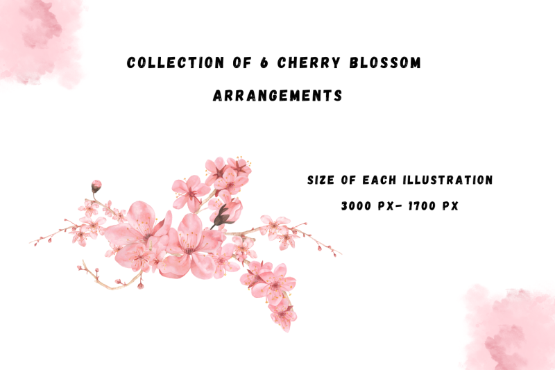 watercolor-cherry-blossom-bouquets
