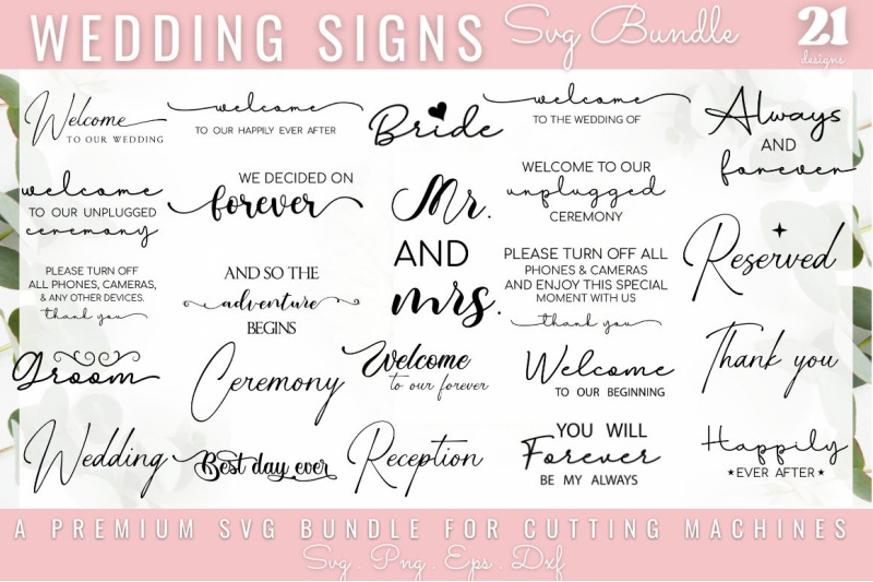 wedding-sign-svg-bundle