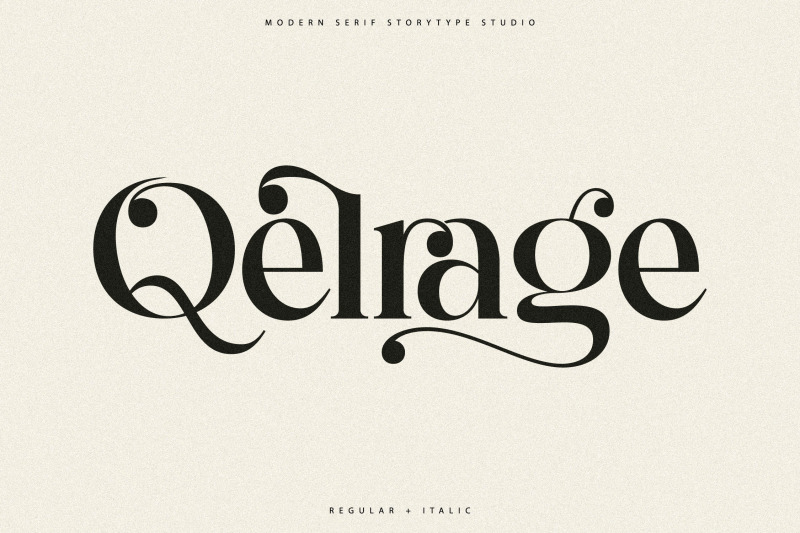 qelrage-typeface