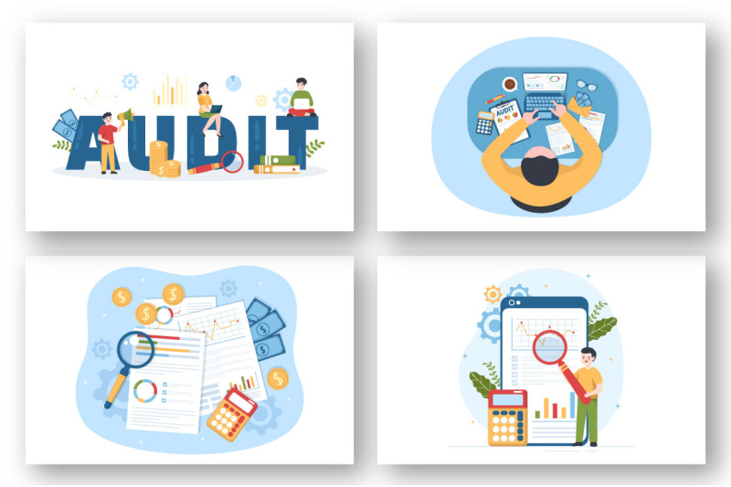 12-business-audit-documents-illustration