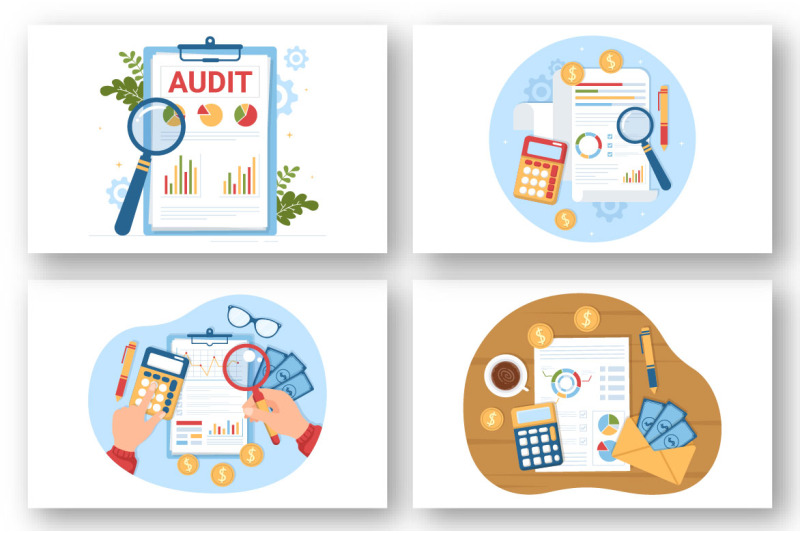 12-business-audit-documents-illustration