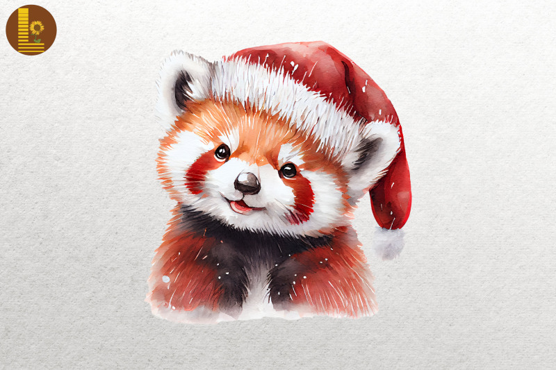 watercolor-red-panda-in-santa-hat-xmas