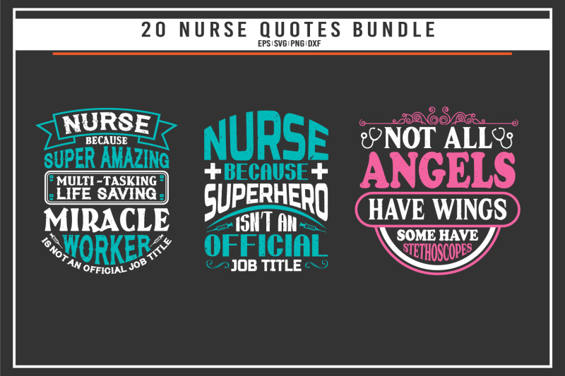nursing-typographic-quotes-bundle