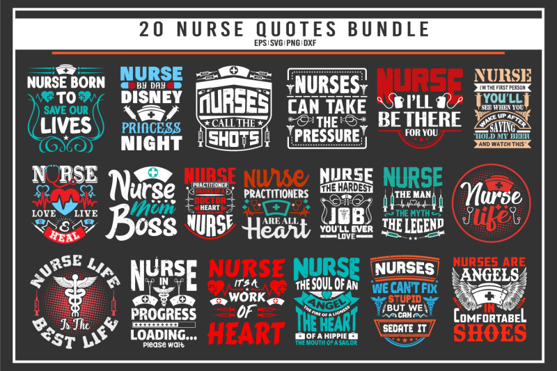 nurse-quotes-t-shirt-design-bundle