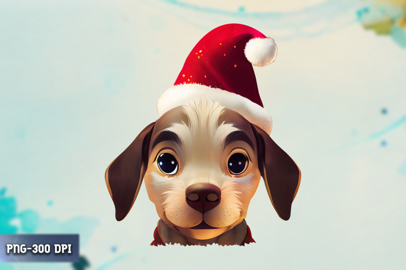 dog-wearing-christmas-hat-clipart