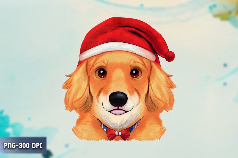 dog-wearing-christmas-hat-clipart