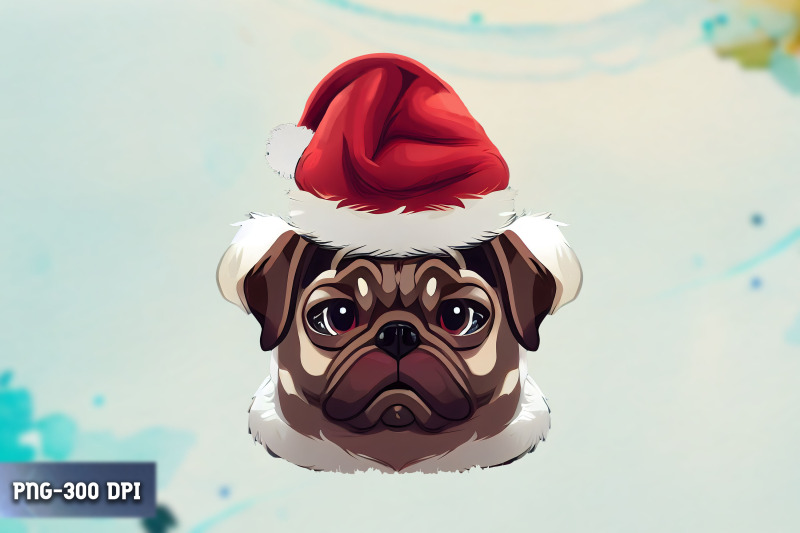 dog-wearing-christmas-hat-clipart