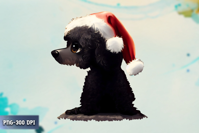 dog-wearing-christmas-hat-clipart