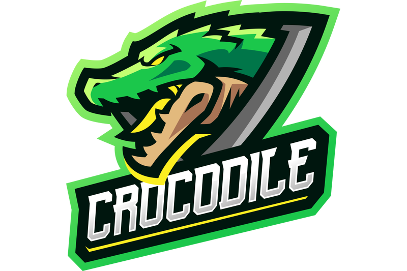 crocodile-sport-mascot-logo-design