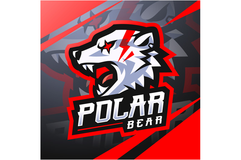 polar-bear-esport-mascot-logo-design