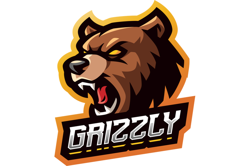 grizzly-esport-mascot-logo-design