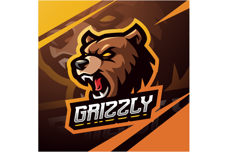 grizzly-esport-mascot-logo-design