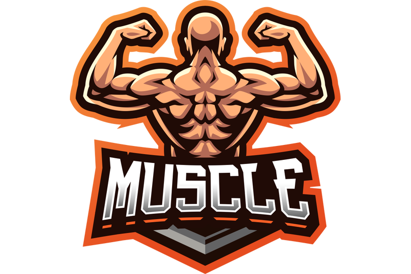 muscular-man-mascot-logo-design