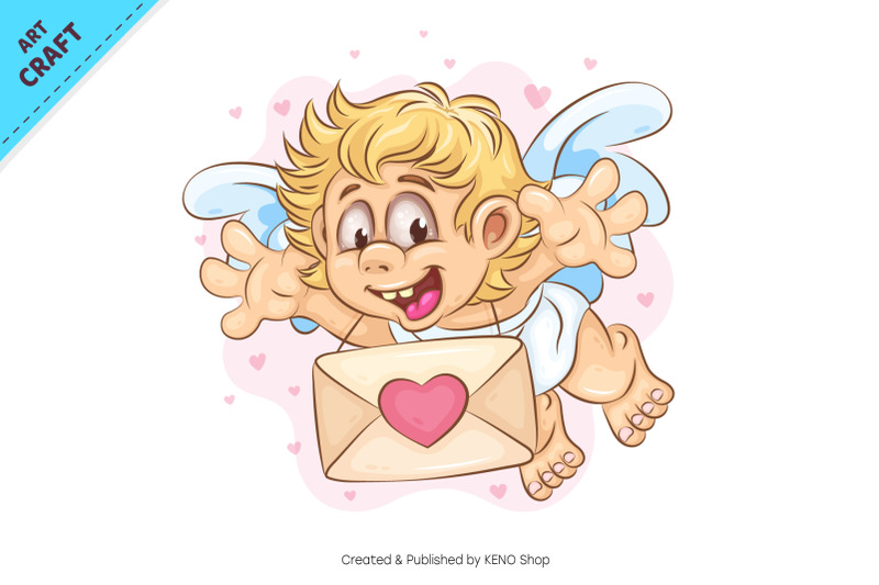 cartoon-cupid-with-letter-clipart