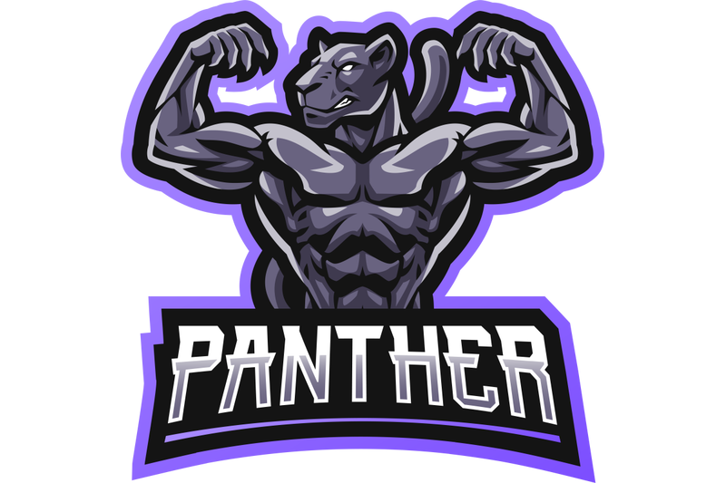 panther-gym-esport-mascot-logo-design