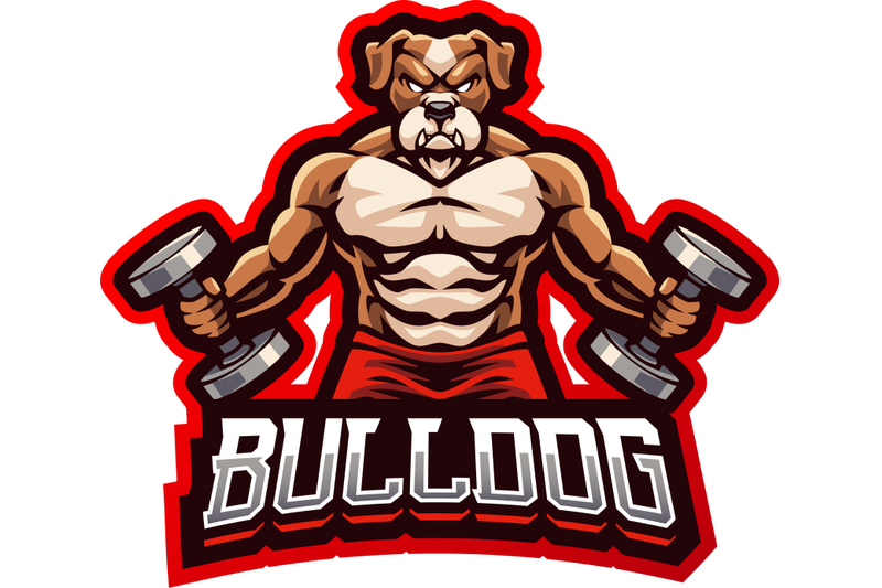bulldog-gym-esport-mascot-logo-design