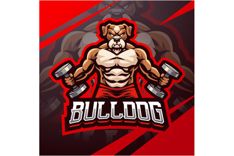 bulldog-gym-esport-mascot-logo-design