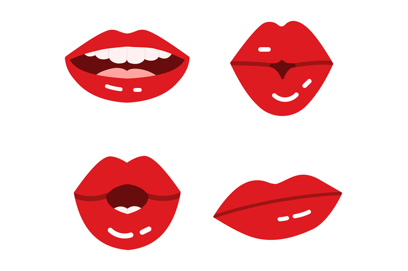 cartoon-lips-glossy-red-seductive-lipstick-for-ladies-kissing-smili