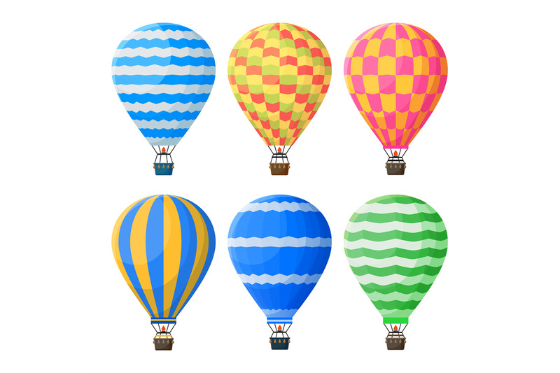 hot-air-balloons-colorful-flying-vintage-airships-sky-vehicle-for-ad