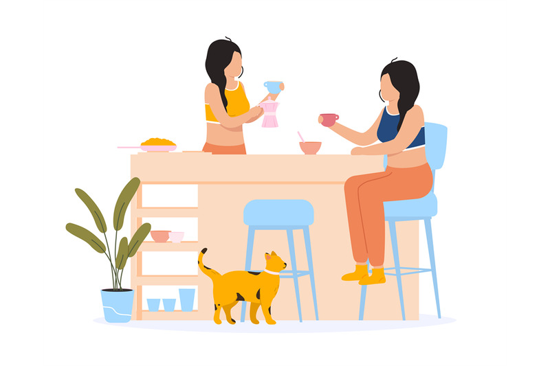 women-friends-chatting-at-breakfast-at-home-young-female-characters-s