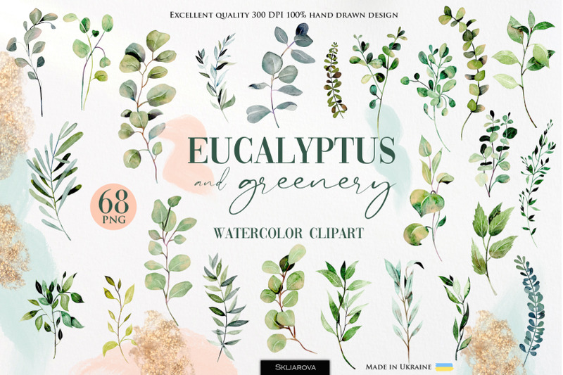 watercolor-eucalyptus-and-greenery-clipart